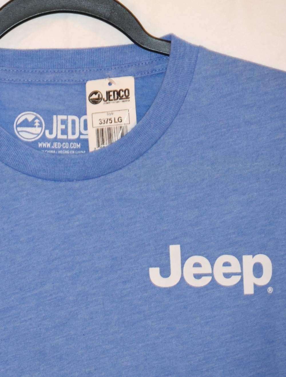 Officially Licensed Jeep-Duck Yeah Short Sleeve Crewneck Tee-Blue. Large. Unisex - Picture 2 of 5